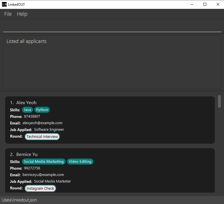 listcommand
